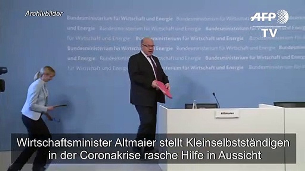 Altmaier stellt Kleinselbstständigen rasche Hilfe in Aussicht