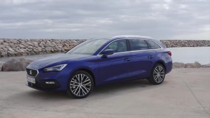 The all-new Seat Leon Sportstourer XCellence Mistery Blue Drone video