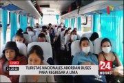 Turistas nacionales regresan a Lima desde Cusco