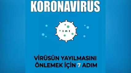 Koronavirüs 'ün yayılmasını engellemek için 7 adım