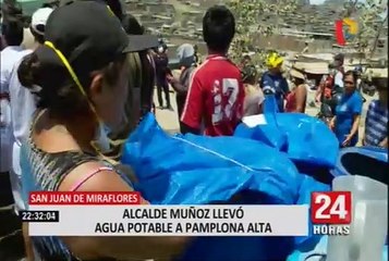 SJM: alcalde de Lima se comprometió a llevar agua a asentamientos humanos