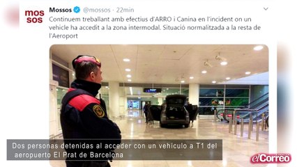 Dos personas detenidas al acceder con un vehículo a T1 del aeropuerto El Prat de Barcelona