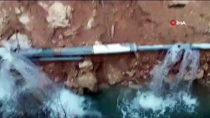 11 köyü besleyen boru hattındaki arızanın giderilmesiyle 5 gün sonra suya kavuştular
