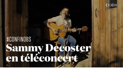 Téléconcert : Sammy Decoster joue "De Glace" depuis son garage de la vallée de l'Isère