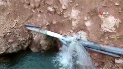11 köyü besleyen boru hattındaki arızanın giderilmesiyle 5 gün sonra suya kavuştular