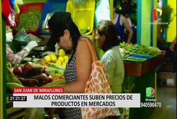 Ciudadanos se quejan por aumento de precios en alimentos en mercados de Lima