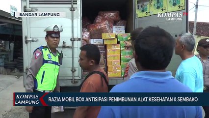 Polisi Razia Mobil Box Antisipasi Penimbunan Alat Kesehatan dan Sembako