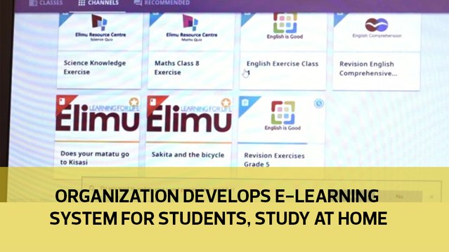 Organization develops E-learning system for students to study at home
