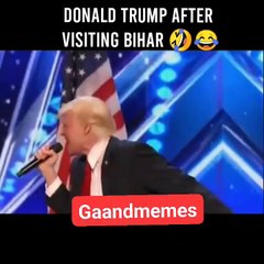 Donald Trump after visting Bihar India | Funny Dance and Singing