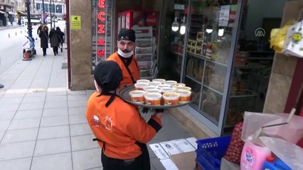 Tokat'ta Kovid-19 nedeniyle lokanta sahibinden ücretsiz paça çorbası ikramı