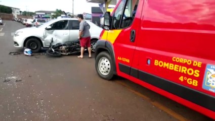 Jovem fica ferido em acidente no Bairro Periolo