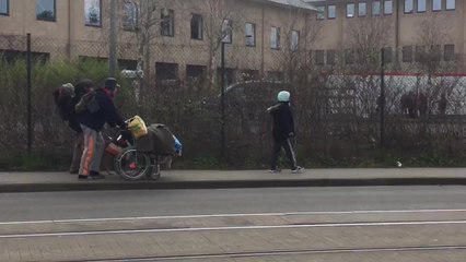 Uccle - les conteneurs de la Fondation prince Laurent évacués