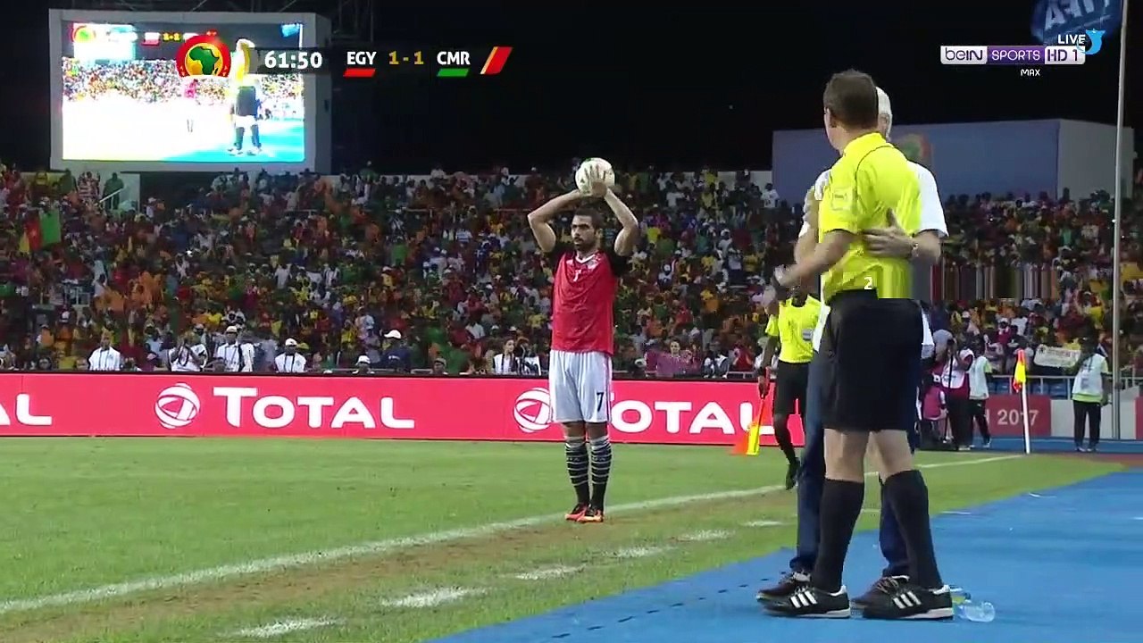 الشوط الثاني مباراة الكاميرون و مصر 2-1 نهائي ك...