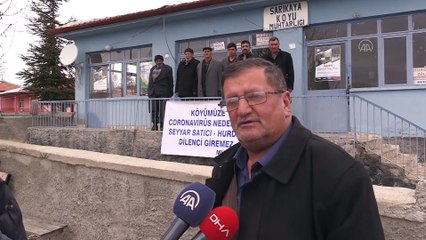 Köylülerden koronavirüse karşı 'pankartlı' önlem - KIRIKKALE