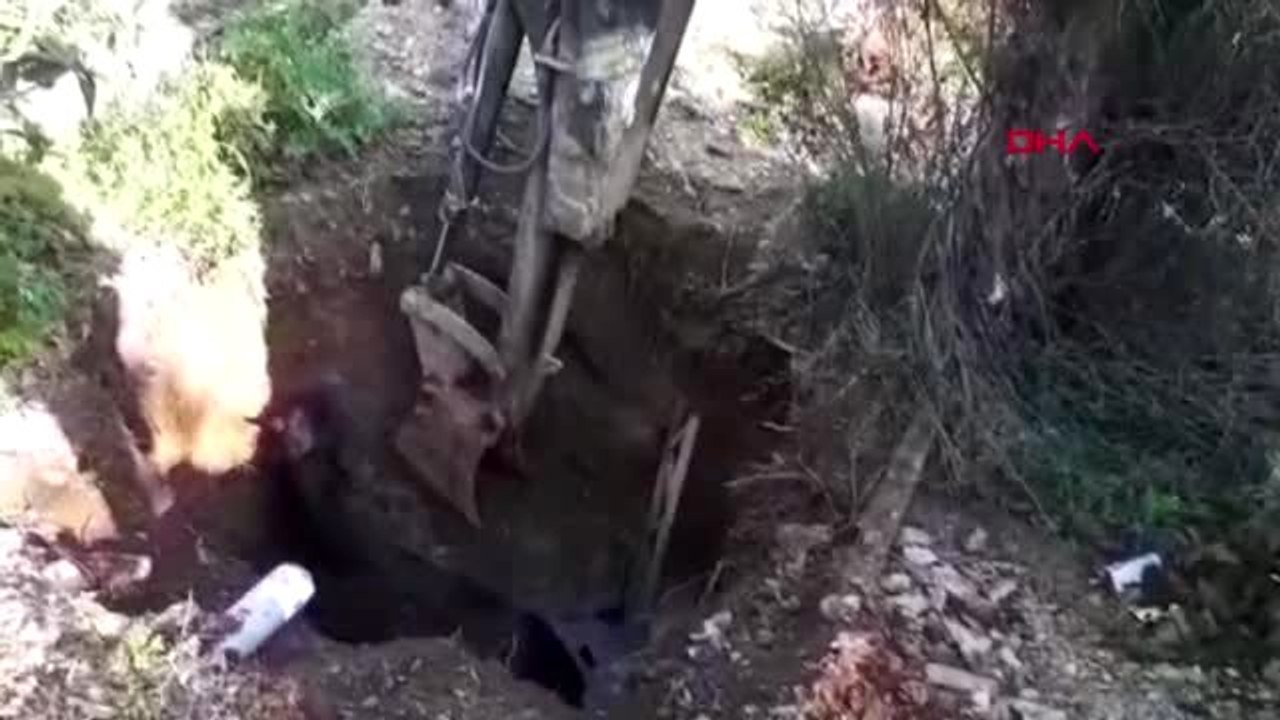 MUĞLA Su dolu kuyuya düşen atı itfaiye ekipleri kurtardı