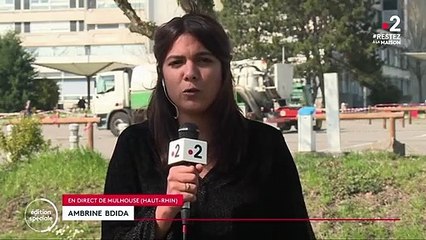 Coronavirus : début de l’installation de l’hôpital militaire de campagne à Mulhouse