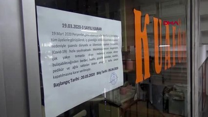 Rize'de kuaför ve berberler, 15 gün süreyle kapatıldı