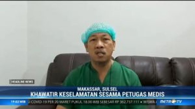 Alat Pelindung Diri Langka, Tenaga Medis Gunakan Jas Hujan