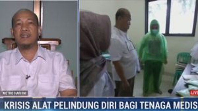 Krisis Alat Pelindung Diri, Tenaga Medis Pakai Jas Hujan
