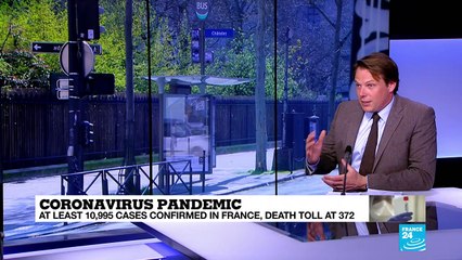 Coronavirus pandemic: At least 10,995 confirmed cases in France