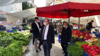 Kartal’da Pazarlara el dezenfektan ünitesi kuruldu