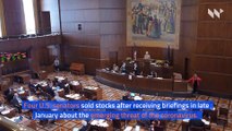 US Senators Sold Stocks After Coronavirus Briefings in January