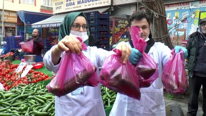 Pazar tezgahlarında korona virüs önlemi, seç al dönemi bitti