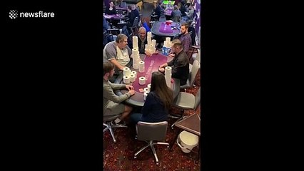 Prized commodity toilet roll used instead of money in the London poker game