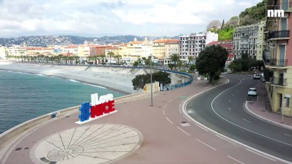 La ville de Nice quasi déserte à l'heure du confinement
