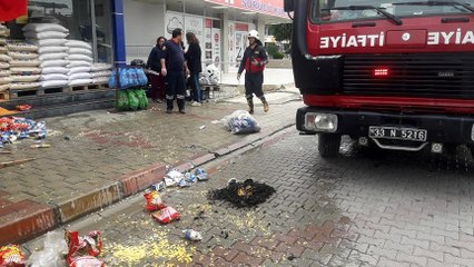 Eski erkek arkadaşına kızdı, marketi kundakladı