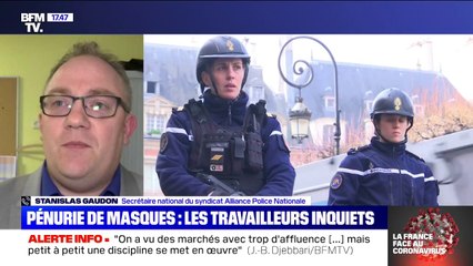 Stanislas Gaudon (Alliance Police): "Le ministère de l'Intérieur est resté sourd à nos revendications" sur le port du masque