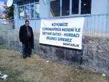 Kırıkkale'de bir köy muhtarlığı, koronavirüs sebebiyle köye gelen yabancılara karşı afişli önlem aldı