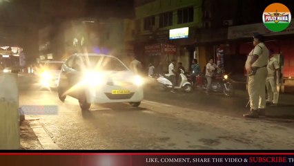 Helmet checking by City police in Night II  Light - Camera - Stop II police mania