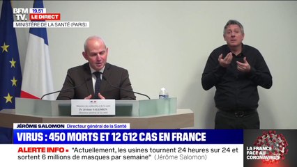 "Si on savait le porter, le masque pour tout le monde aurait pu être une stratégie" Directeur général de la santé