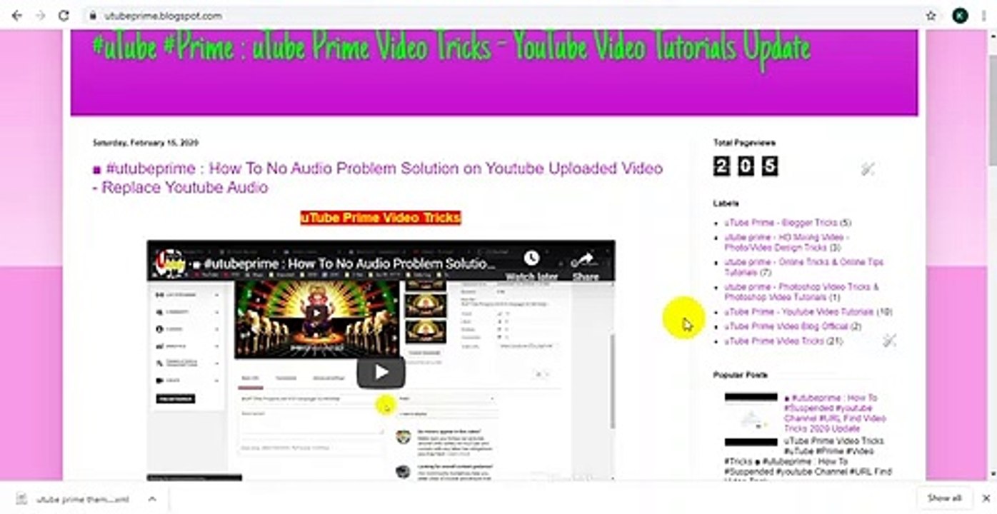 Blogger Video Tricks - How To Start Earnings from Create and Published Post on Google Free Blogger