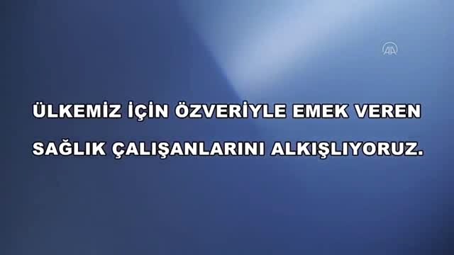 Mehmetçik'ten sağlık çalışanlarına alkış desteği