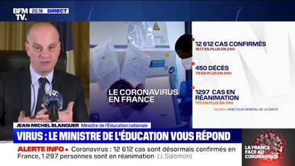 Jean-Michel Blanquer souhaite "développer des modules de soutien gratuits" pour les élèves en difficulté après le confinement