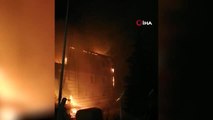 Kırıkkale'de villanın çatı katı alev alev yanarak küle döndü