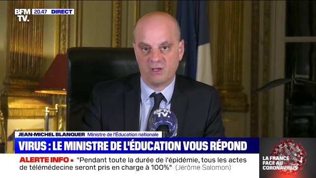 Aller à l'école chercher du travail scolaire pour ses enfants est un motif familial impérieux , précise Jean-Michel Blanquer