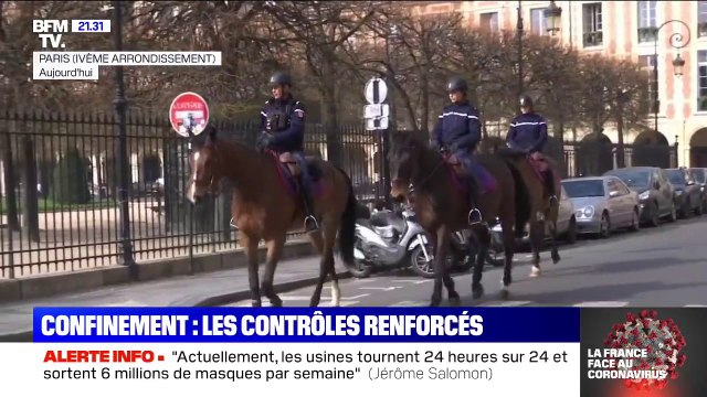 Dans plusieurs villes, les contrôles renforcés pour faire respecter le confinement