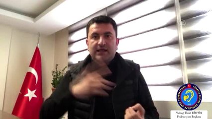 İşaret diliyle "Evde kal Türkiye" çağrısı