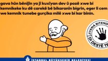 İBB, koronavirüs için Kürtçe afiş ve anons hazırladı