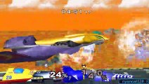 Super Smash Bros. Melee: Classic Mode as Rapid Fire Aeroblast Master Hand