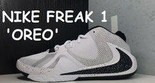 Giannis Antetokounmpo Nike Freak 1 Oreo Sneaker Detailed Look