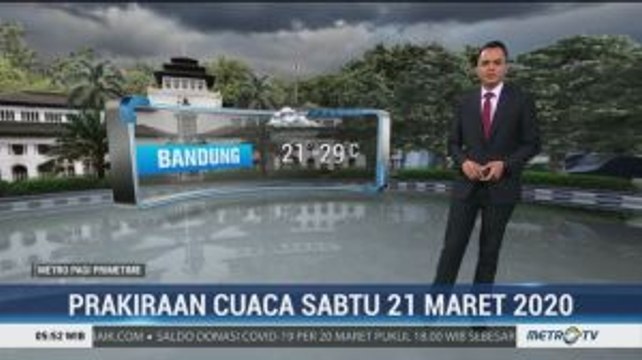 Prakiraan Cuaca Sabtu, 21 Maret 2020