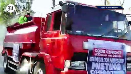 WATCH: Citywide disinfection operation along Roxas Blvd. and Taft Avenue