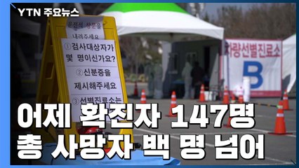 어제 하루 확진자 147명...사망자 백 명 넘어 / YTN