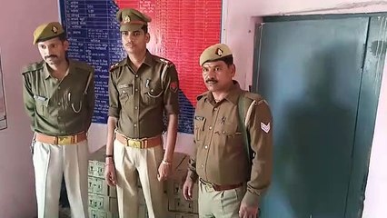 मथुराः वृन्दावन पुलिस ने पकड़ी तस्करी की 20 पेटी शराब