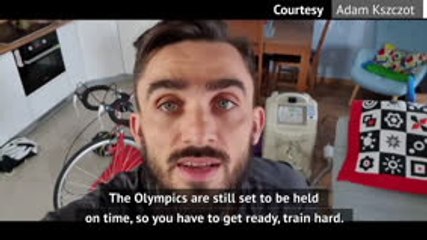 Download Video: European 800m champion has to train for Olympics in living room thanks to coronavirus