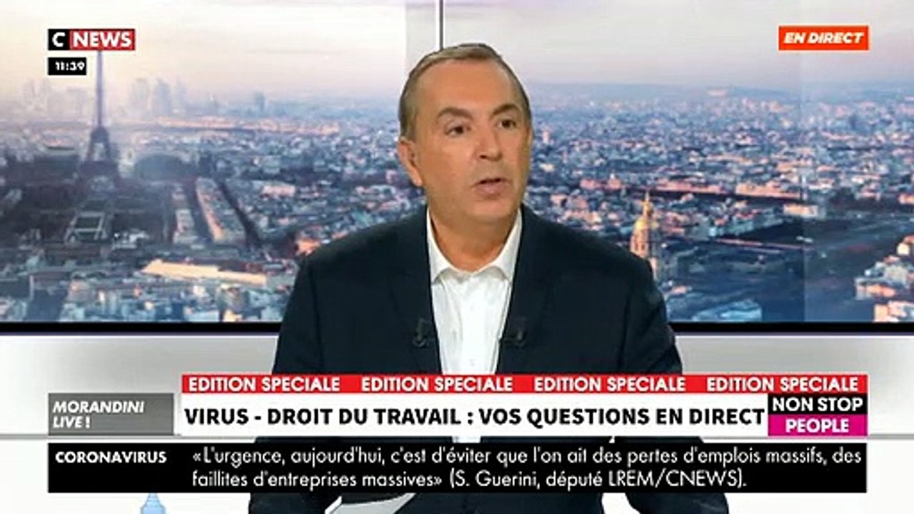La mise en garde dans "Morandini Live" d'un avocat : "Non, vous ne pouvez pas refuser d'aller travailler car "vous avez peur", dans ce cas vous êtes en faute"